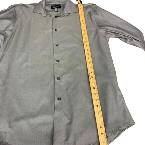 Kenneth Cole Awearness Mens Gray Button Up Long Sleeve Shirt Size 16.5 3233​​ - Picture 8 of 8
